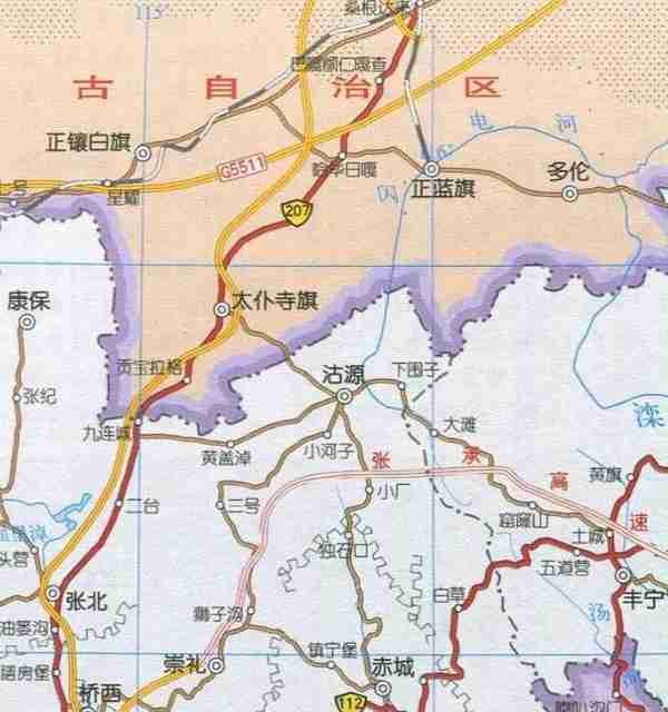 内蒙古正蓝旗位于京津冀正北方，闪电河流经这里，还有元上都遗址